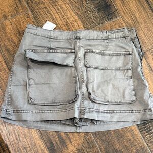 Gray Women's Cargo Shorts